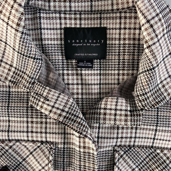 Sanctuary Black and White Plaid “Kira Shacket” - Picture 7 of 7